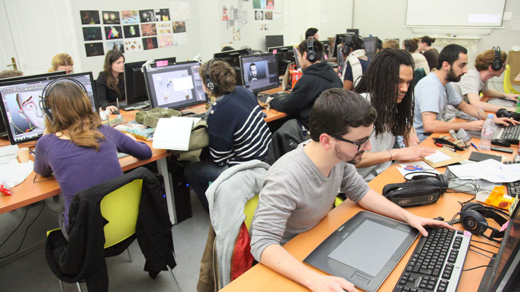 L'EMCA, salle de cours