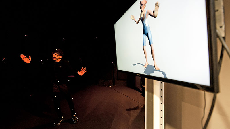 Studio de capture de mouvement du Cnam-Enjmin