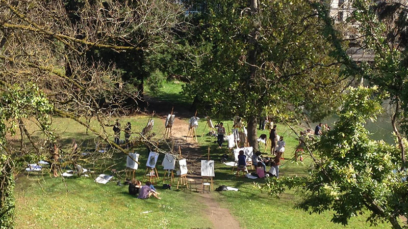 Les étudiants du campus de l'image