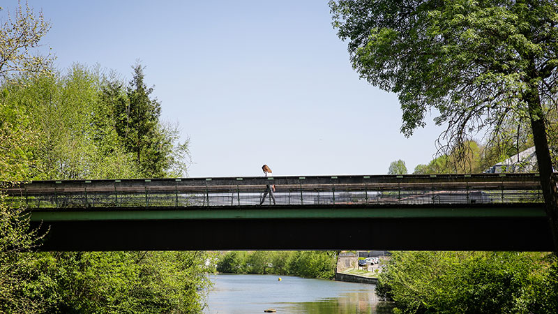 Passerelle sur la Charente