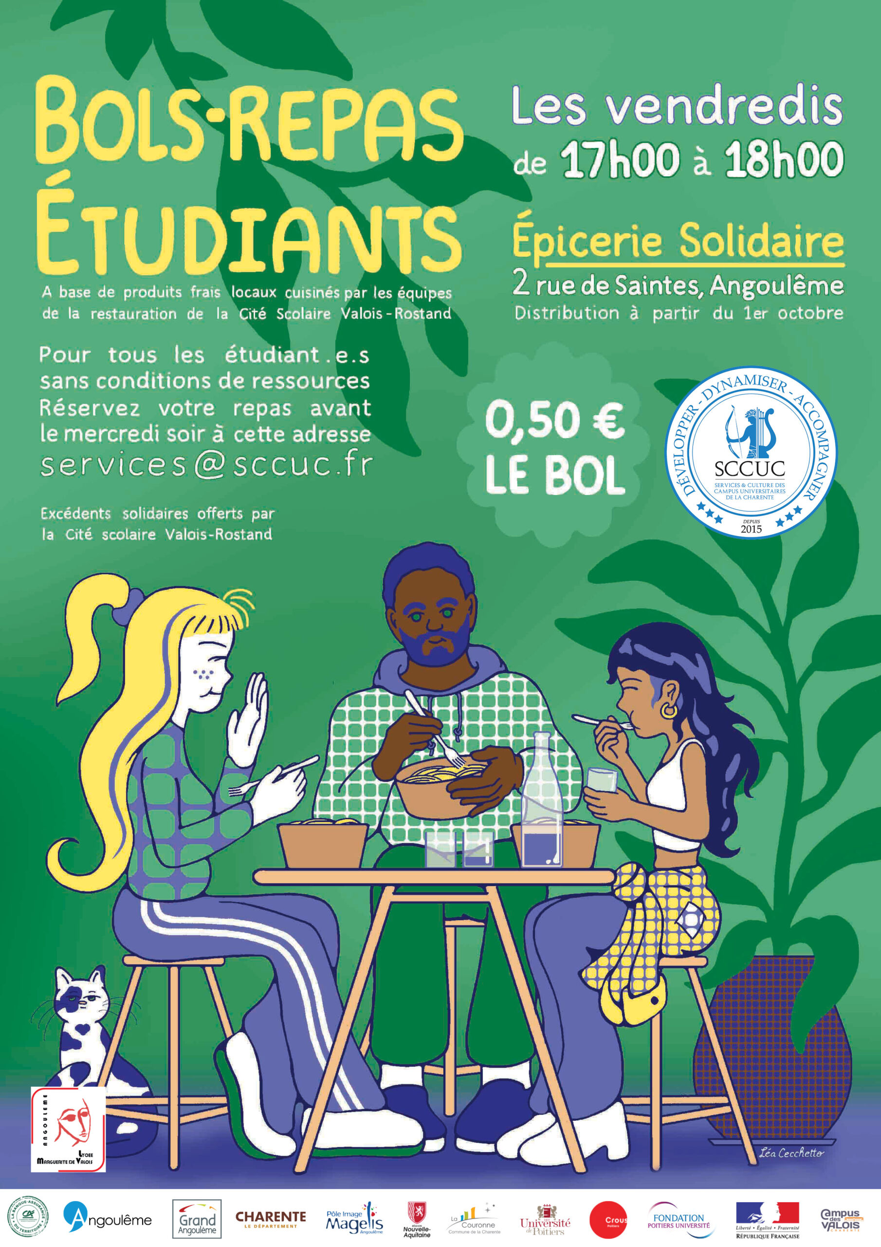 Repas à 1 euro pour les étudiants boursiers – IUT Angoulême