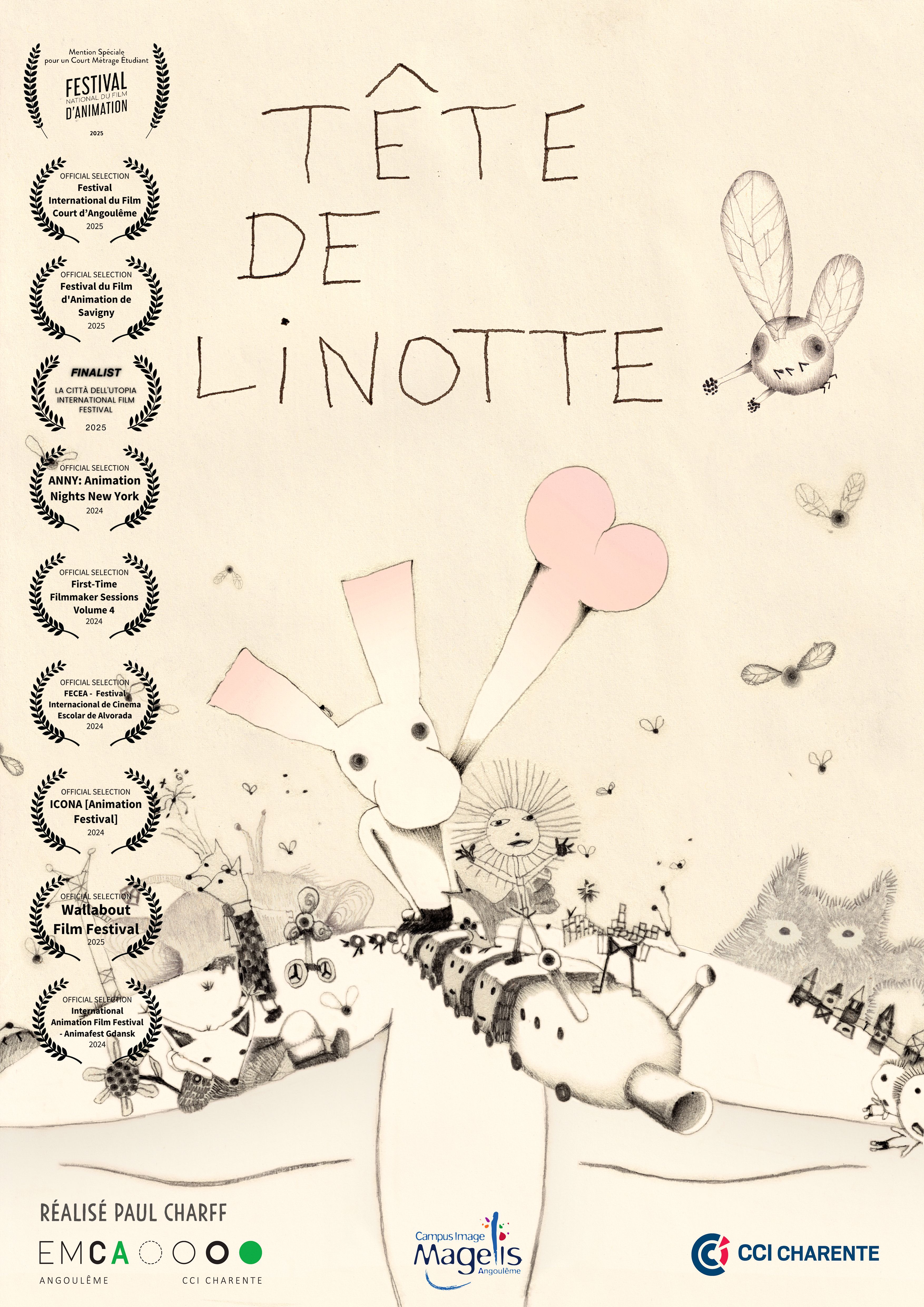 Affiche FR Tete De Linotte – Paul Charff 2025